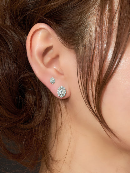 ダイヤモンド ブーケ ピアス