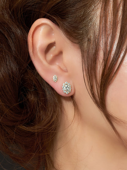 ダイヤモンド ブーケ ピアス