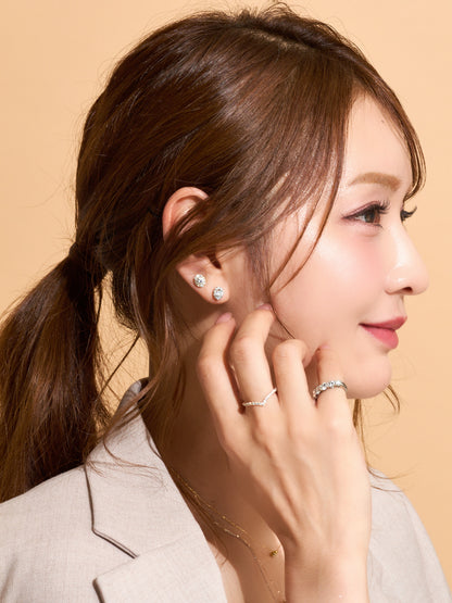 ダイヤモンド ブーケ ピアス