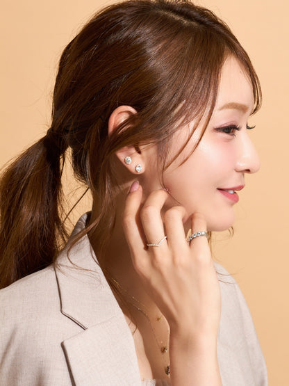 5粒ダイヤモンド ラウンドリング 1.25ct