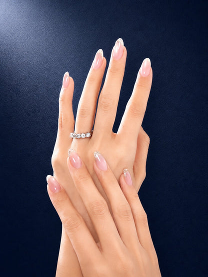 5粒ダイヤモンド ラウンドリング 1.25ct